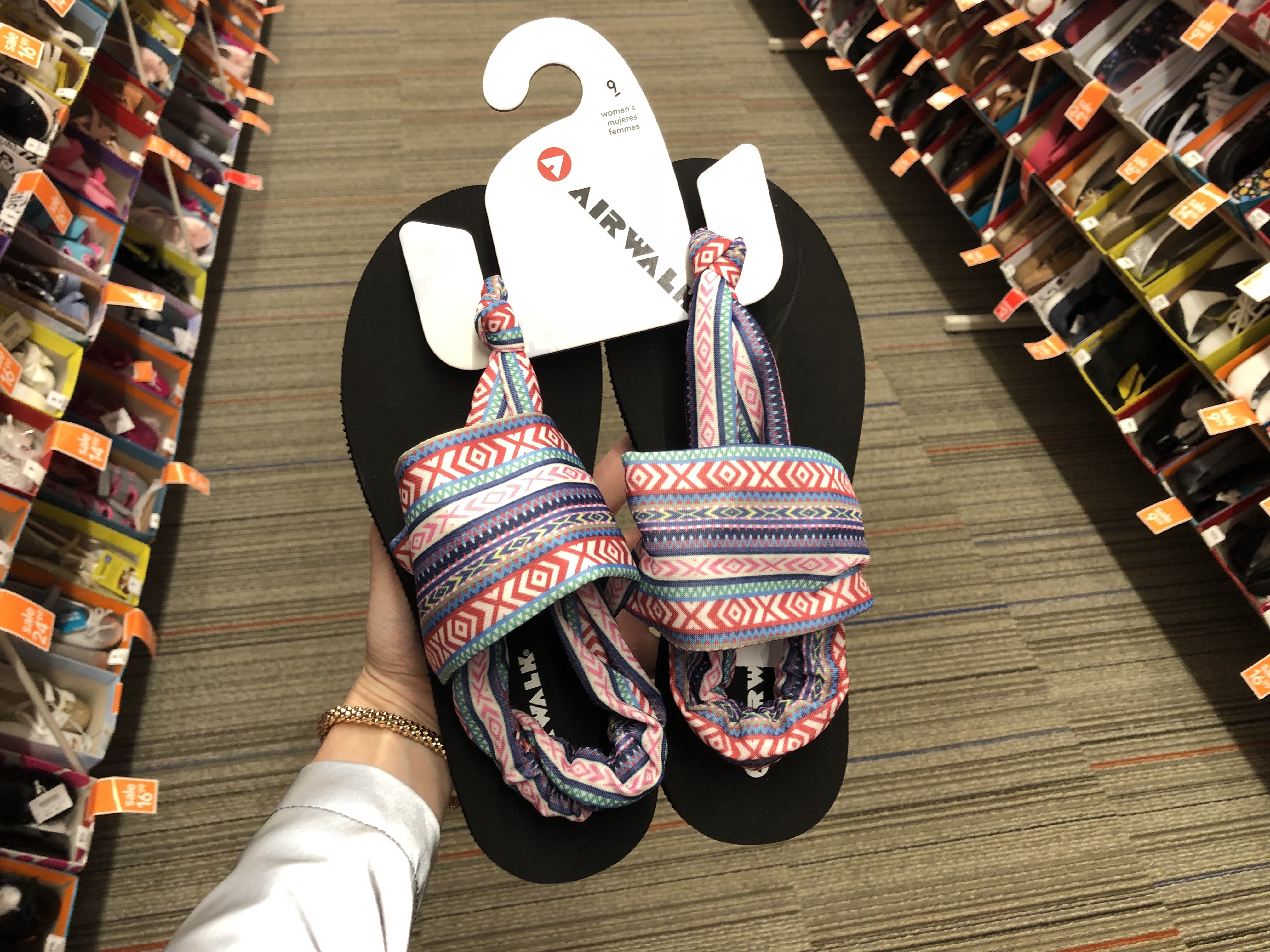 payless airwalk flip flops