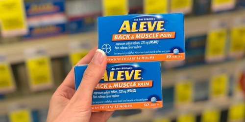 Aleve Back & Muscle Pain Reliever Only 21¢ Each After CVS Rewards
