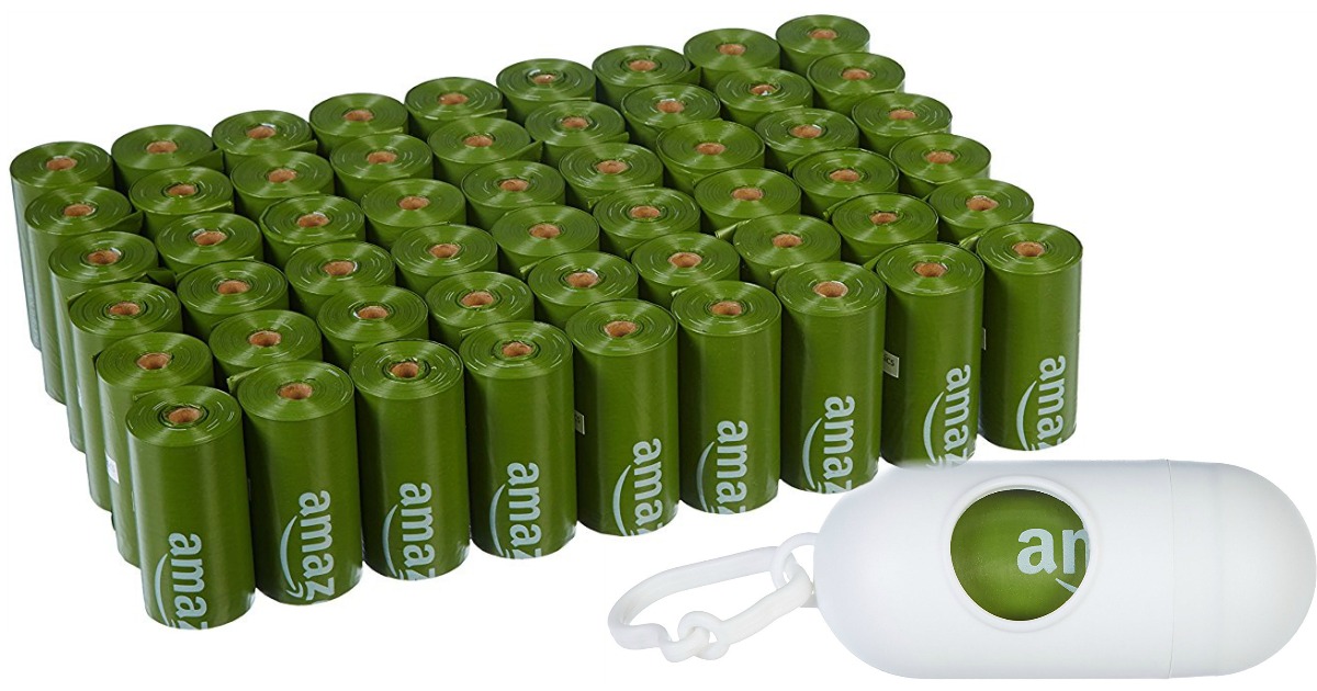 AmazonBasics Dog Waste Bags 810Count w/ Dispenser & Clip Just 8.65