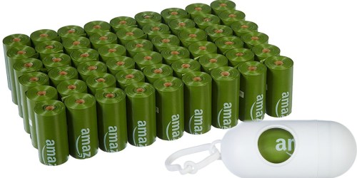 AmazonBasics 810 Dog Waste Bags with Dispenser & Clip Just $10.01 Shipped