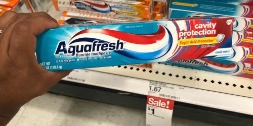 Aquafresh Toothpaste ONLY 50¢ at Target + More