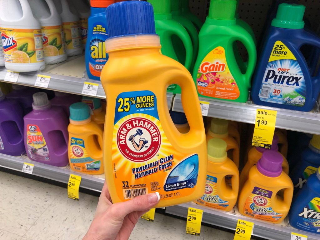 Arm & Hammer Laundry detergent at Walgreens