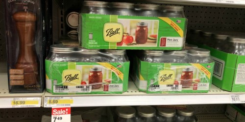 Ball Pint Jars 12-Pack ONLY $2.49 After Cash Back at Target (Regularly $9)
