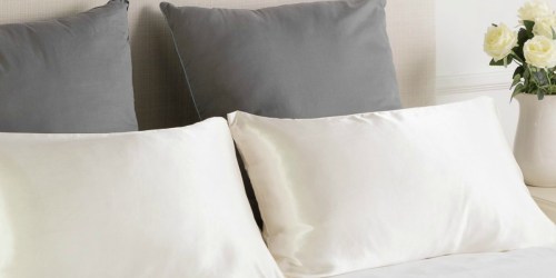 Bedsure Polyester Satin TWO-Pack Pillowcase Set Only $7.99