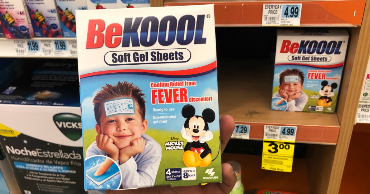 BeKool Fever Reducing Cooling Gel Sheets Just $1 After Rite Aid Rewards