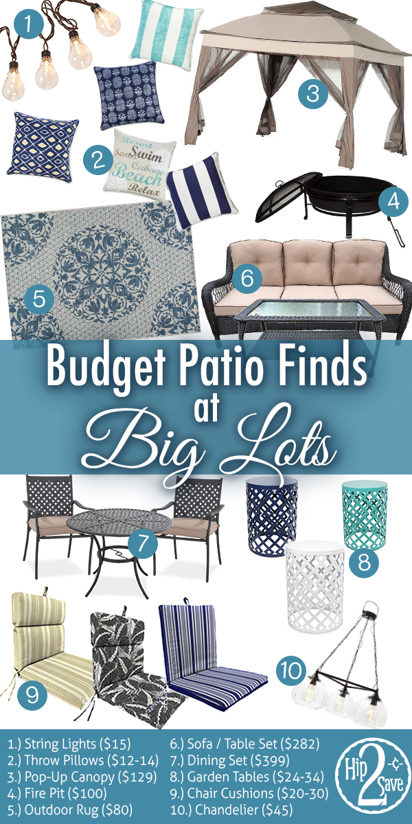budget patio finds at big lots