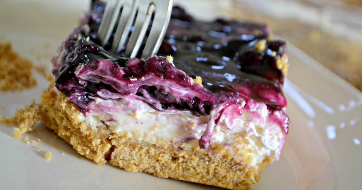 Blueberry Cheesecake Dessert | Easy Sheet Pan Recipe Idea