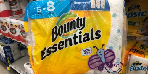Dollar General: Bounty Essentials BIG Paper Towels 6-Pack As Low As $1.45 Each After Ibotta