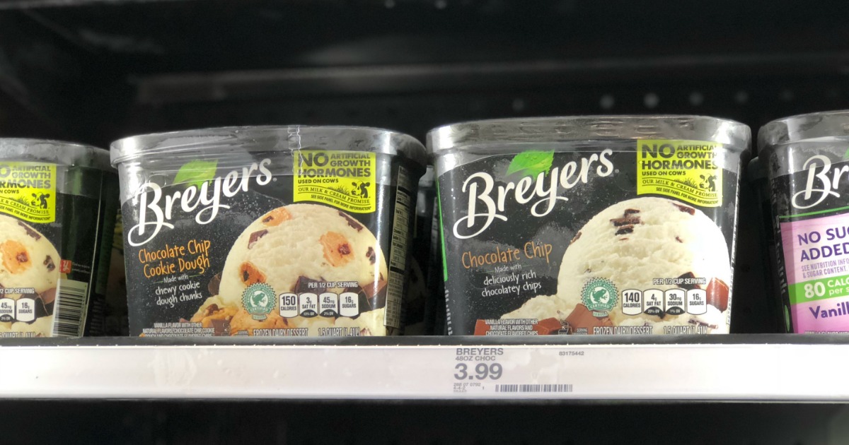 Breyers Ice Cream Cartons Only 2.99 at Target (Just Use Your Phone)