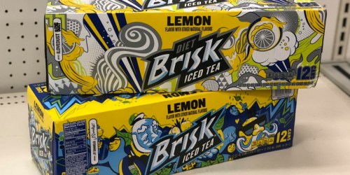 New $1/2 Lipton Brisk Tea Coupon = 12 Packs Only $2.25 at Target
