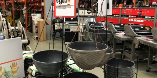 Home Depot: Hanging Baskets Only $9.99 & Large Planters Just $18.88