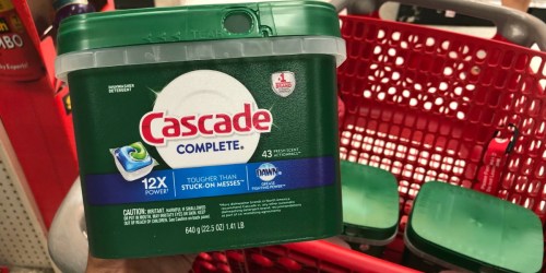 Cascade Dishwasher Detergent Just $6.24 Per 43-Count Container After Target Gift Card