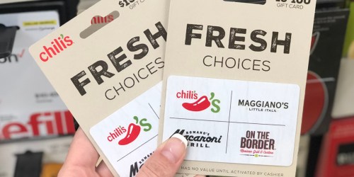 FREE $10 Chili’s eGift Card w/ $50 Gift Card Purchase | Great Father’s Day Gift Idea