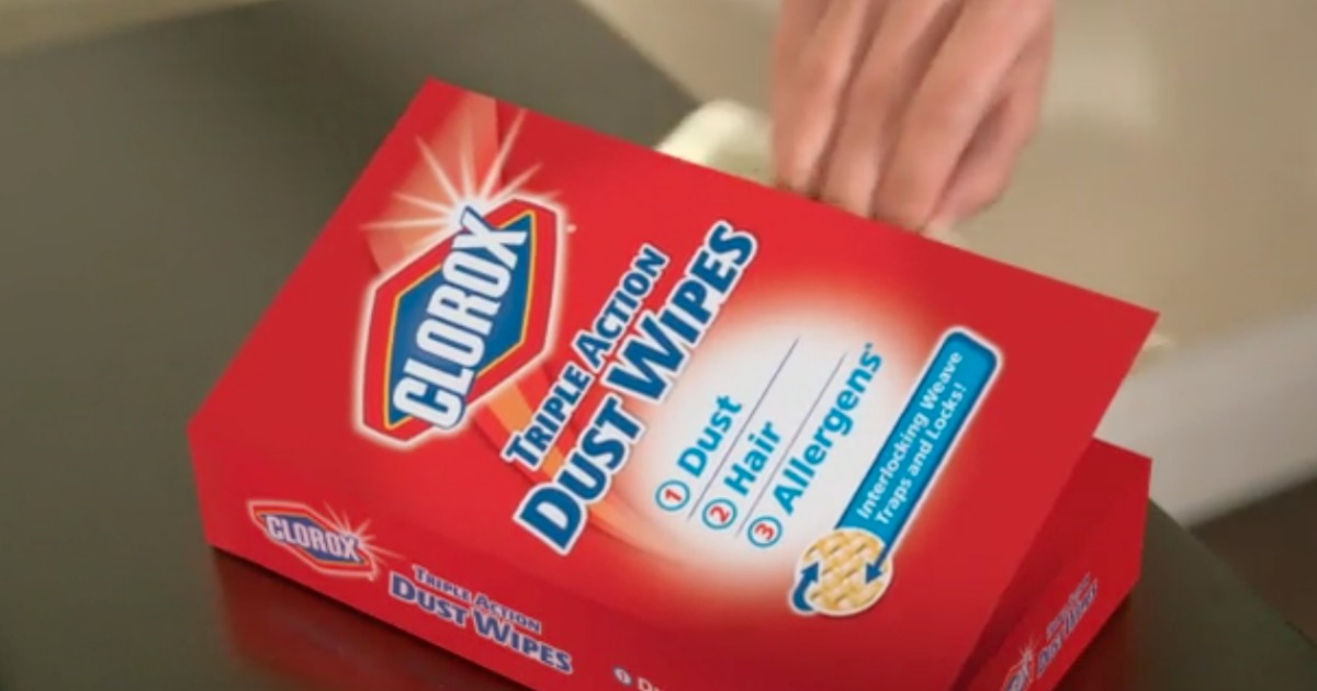  Clorox Triple Action Dust Wipes 2-Pack Just $7.50 Shipped