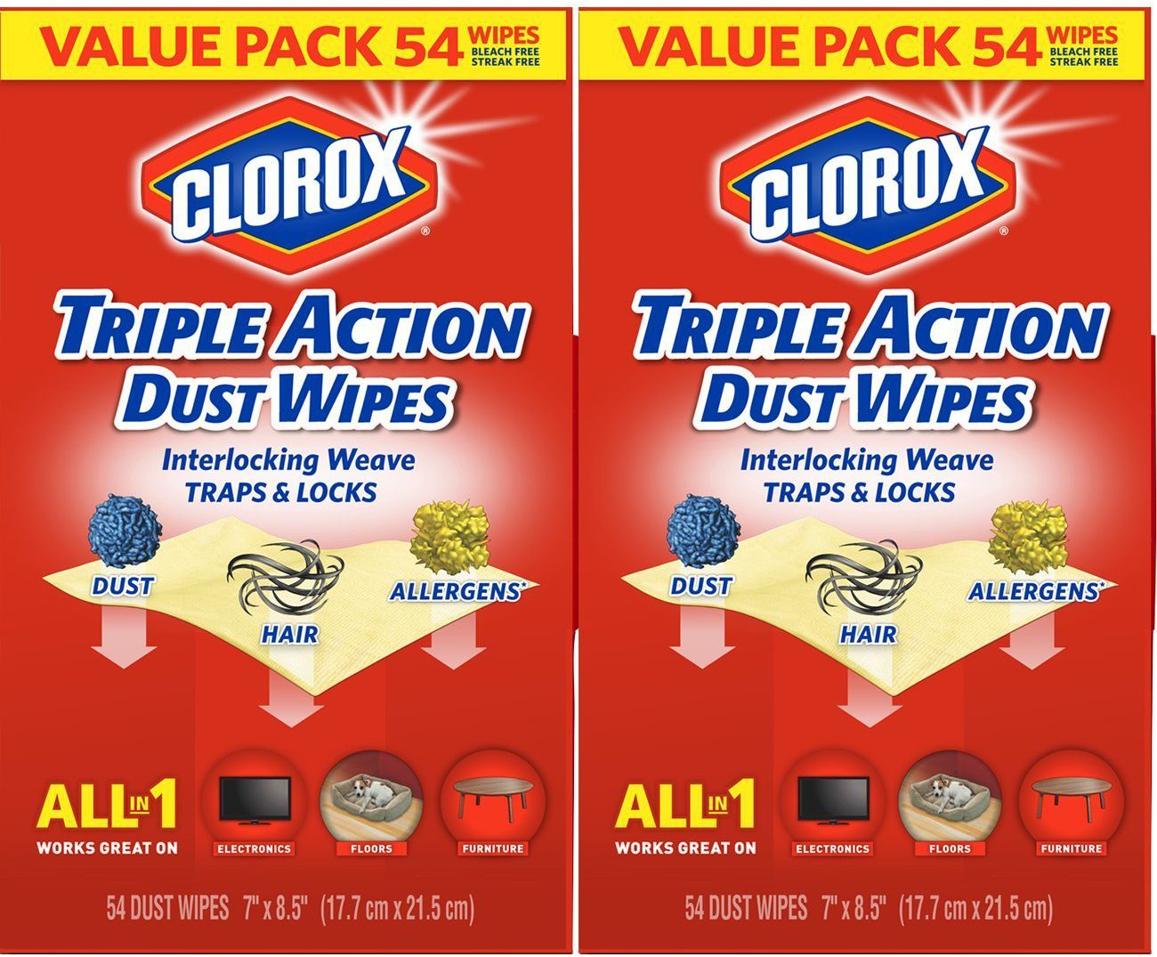 Amazon Clorox Triple Action Dust Wipes 2Pack Just 7.50 Shipped