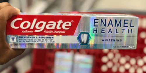 THREE Colgate Enamel Health Toothpastes Just 22¢ After Target Gift Card & Cash Back