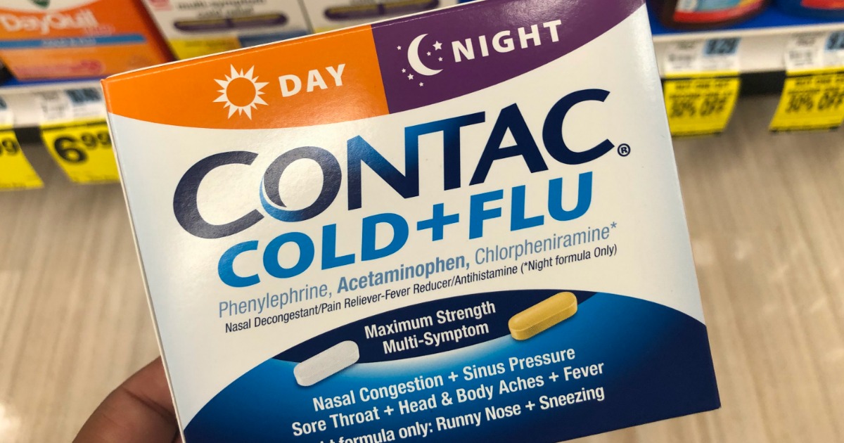Rite Aid FREE Contac Cold + Flu Medicine After Rewards (9 Value