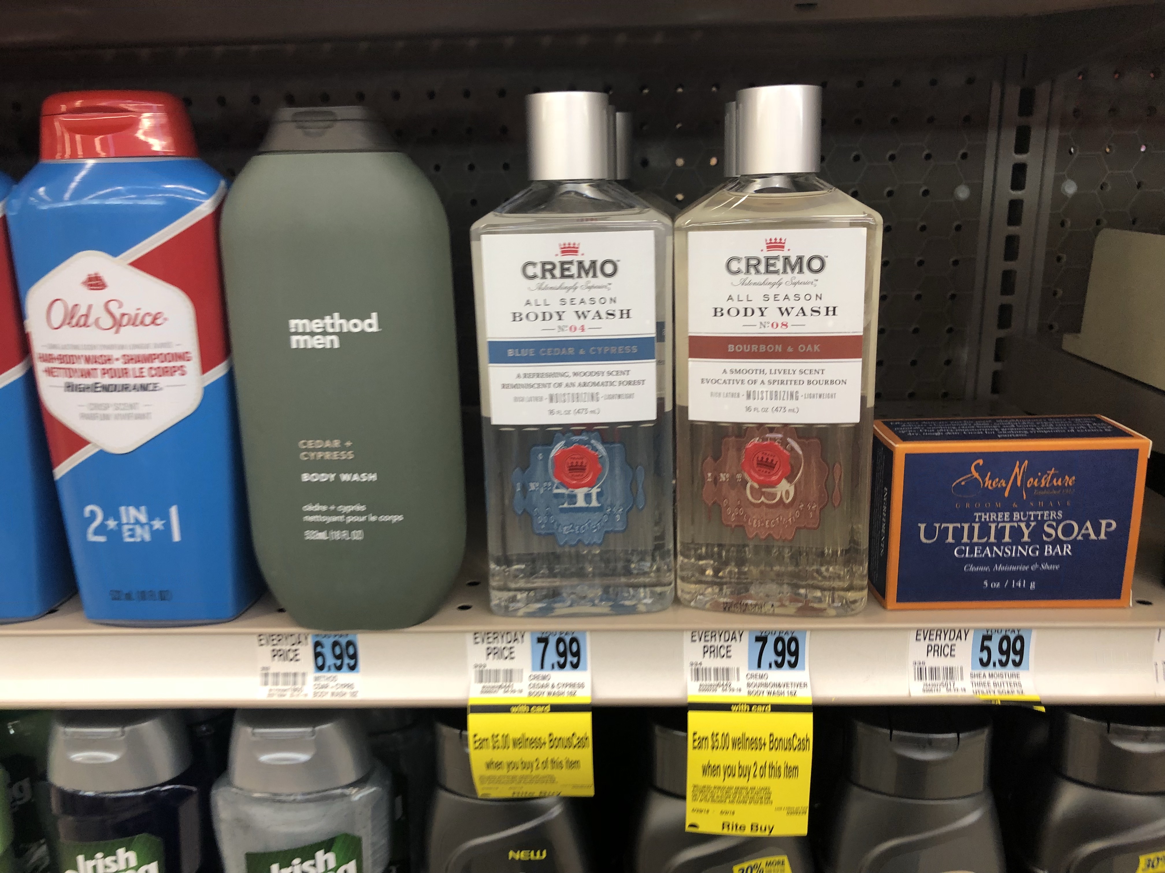 Cremo Body Wash Only 2.49 After Cash Back & Rite Aid Rewards