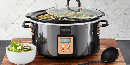 Macys.com: Crux 6-Quart Programmable Slow Cooker Only $29.93 (Regularly $75)