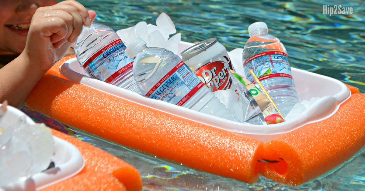 Floating Pool Noodle Cooler Summer Dollar - Diy Floating Cooler For Pool