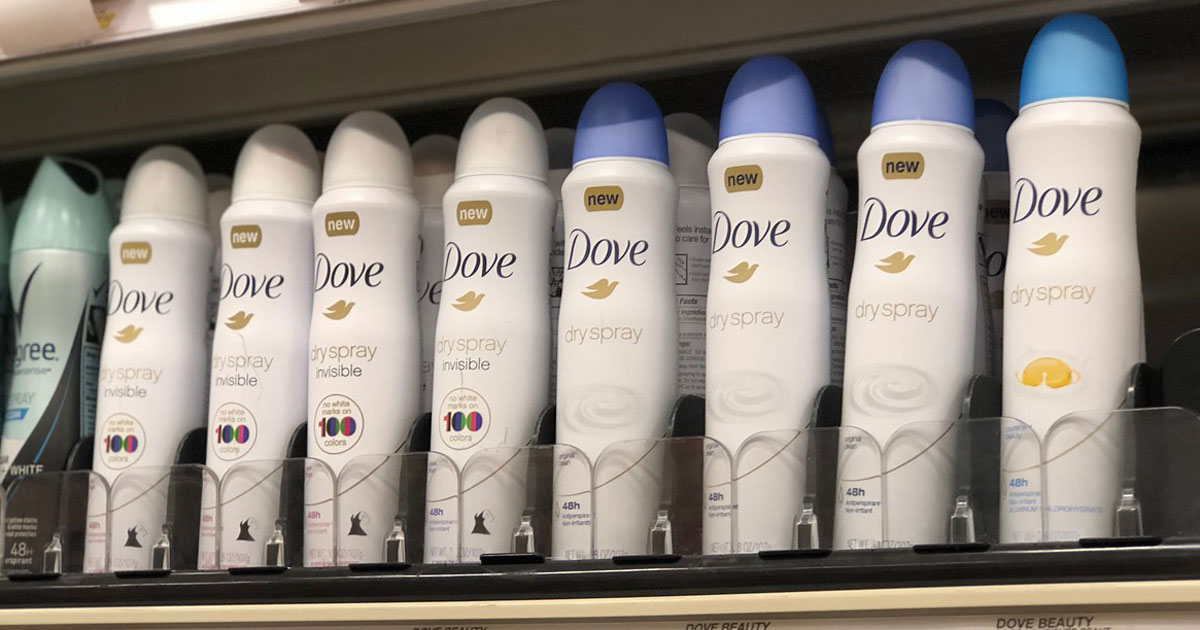 Dove Dry Spray Deodorants Under 2 Each at Walgreens + More