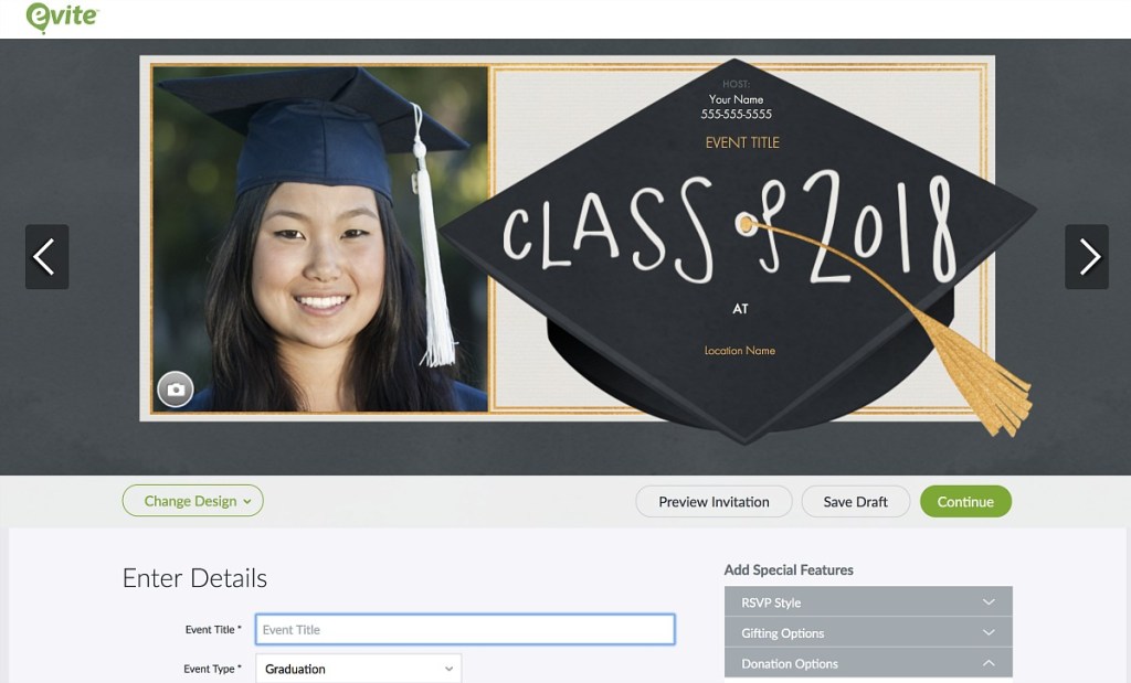 graduation party tips - use evite for free digital invites