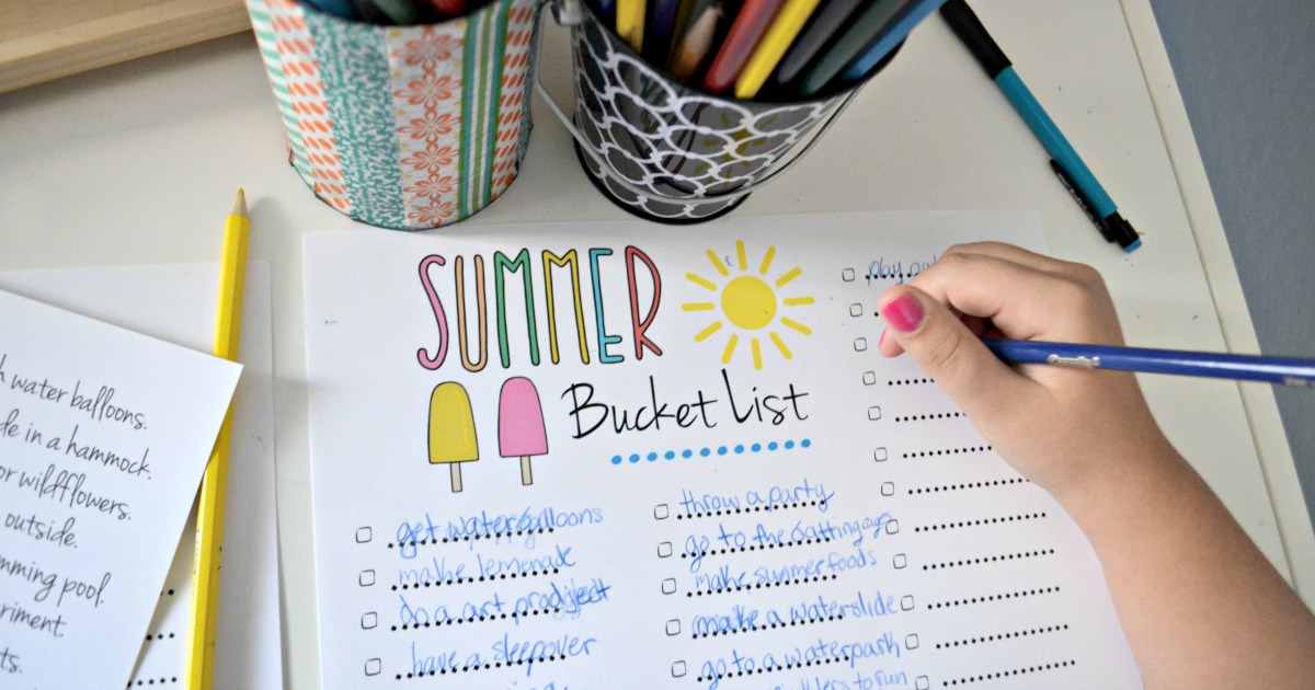 Kids Summer Bucket List Ideas 2020