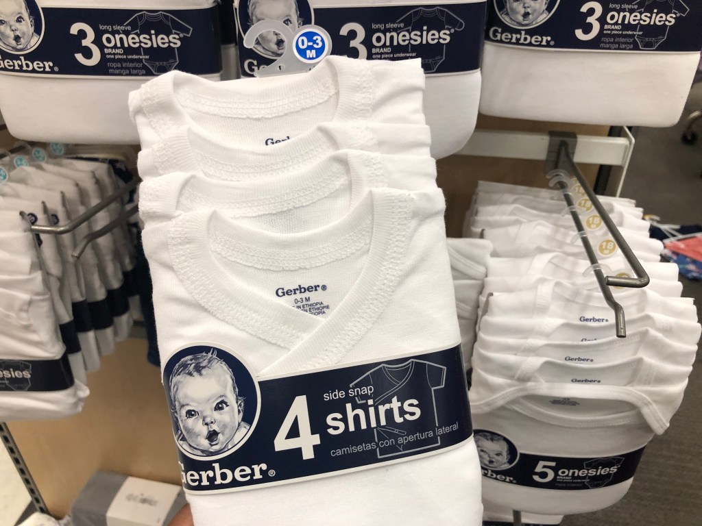 gerber side snap onesies