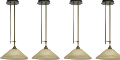 Home Depot: Hanging Pendant Light w/ Glass Shade Just $10 (Regularly $129) & More