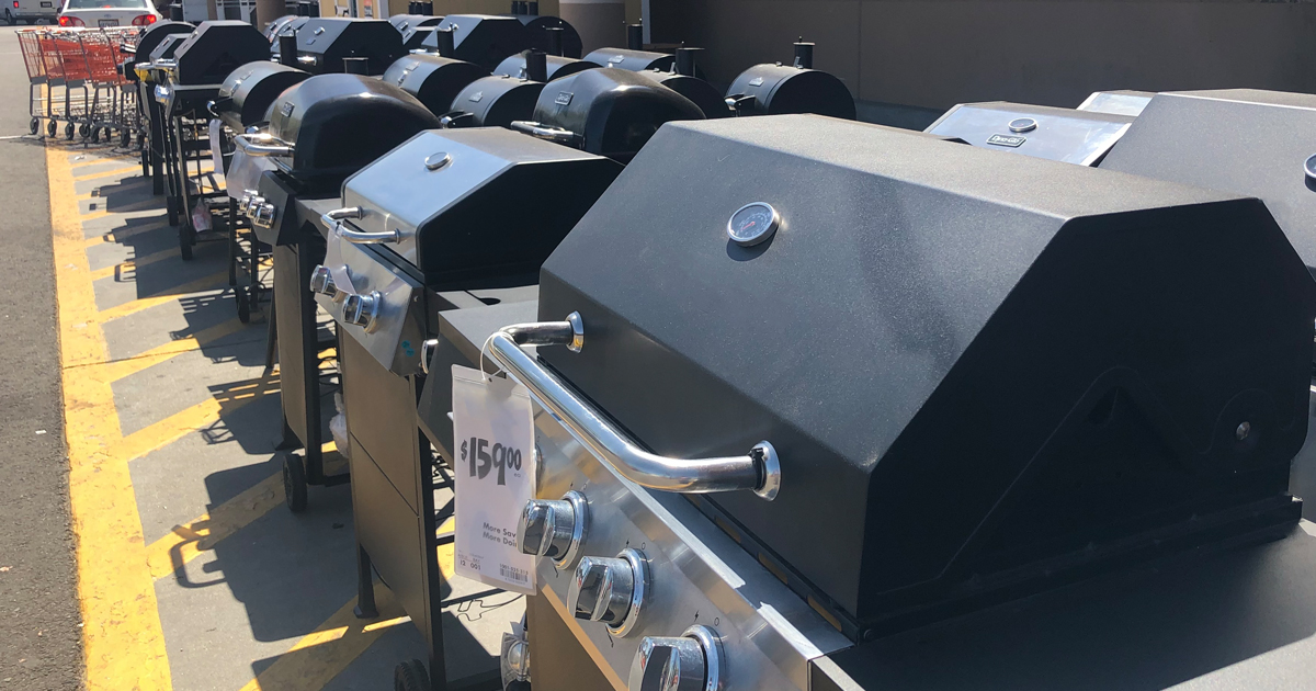 home depot grills in a row