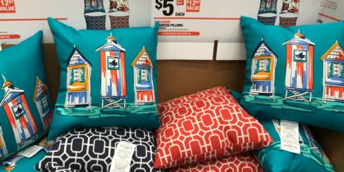 Home Depot: Decorative Outdoor Throw Pillows Just $5 (Regularly $13)