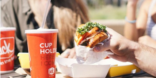 Jack in the Box: Buy 1 Small Drink & Burger AND Get 1 Drink & Burger Free Coupon