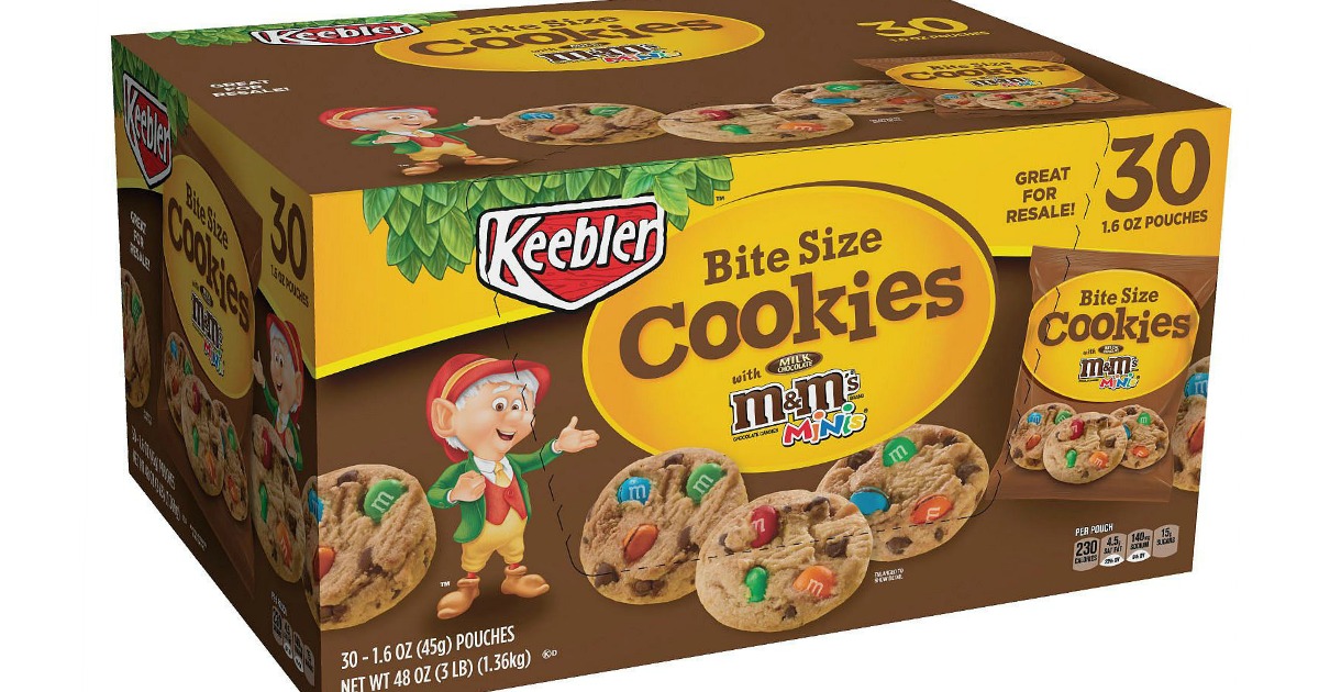 Sam's Club Keebler M&M Cookies 30 Count Pouches Only 4.76 Shipped