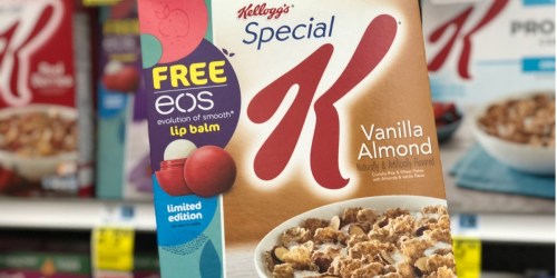 Rite Aid: 6 Special K Cereal Boxes AND 3 eos Lip Balms ONLY $8 (Over $30 Value)