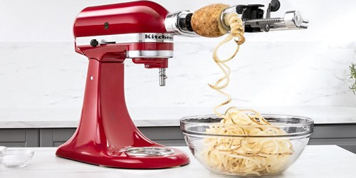 Amazon: KitchenAid Spiralizer Attachment Set ONLY $56.98 Shipped (Peel, Core AND Slice)