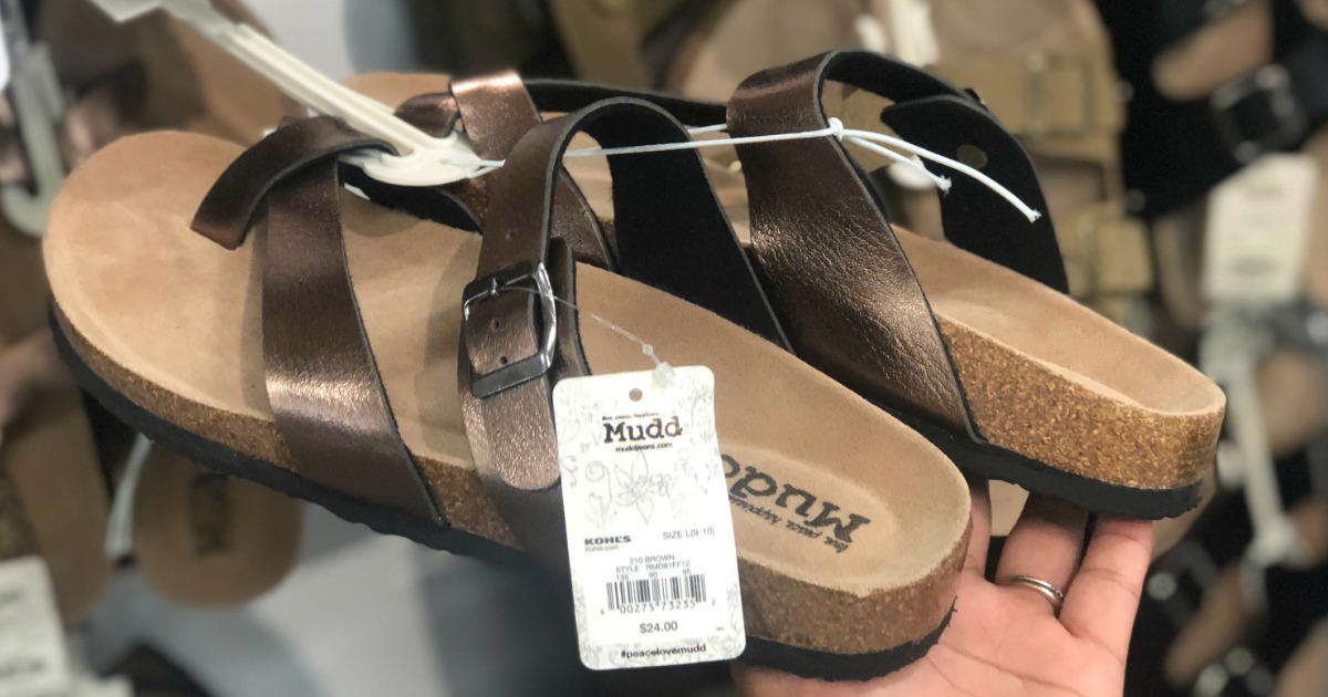 kohls womens mudd sandals