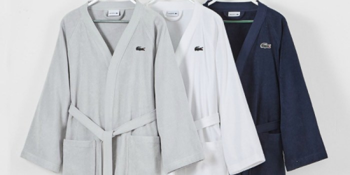 Macy’s.com: Lacoste Home Pique Bath Robe Just $42.99 (Regularly $100)