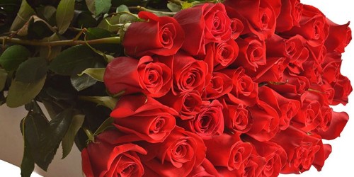 50 Stem Red Roses Just $49.99 Delivered