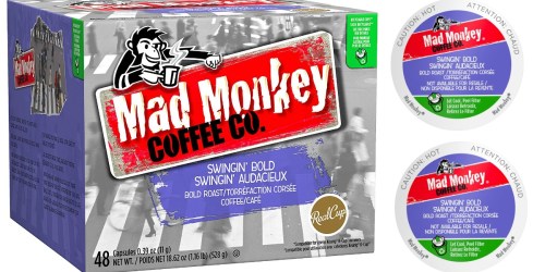 Amazon: Mad Monkey Coffee Co. 48-Count K-Cups Just $14.29 Shipped (30¢ Per K-Cup)