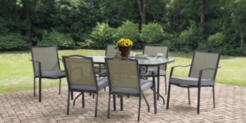 Mainstays 7-Piece Patio Dining Set $239 Delivered (Includes Table AND 6 Chairs w/ Cushions)