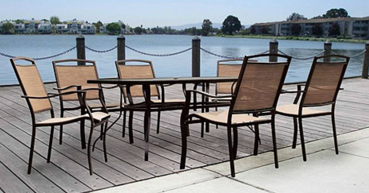 mainstays oakmont meadows outdoor patio dining set