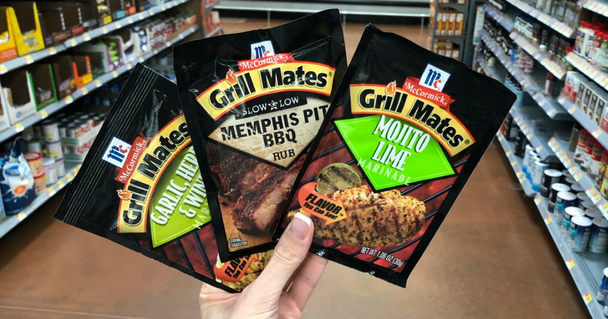Three FREE McCormick Grill Mates Packets After Cash Back at Walmart
