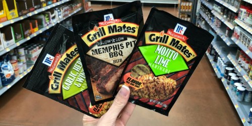 Three FREE McCormick Grill Mates Marinades After Cash Back at Walmart