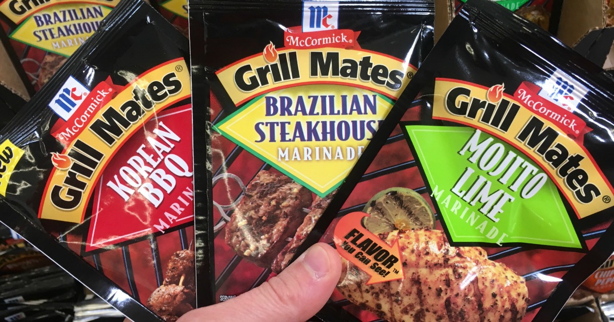 WinCo McCormick Grill Mates Marinade Packets Only 10¢ (No Coupons Needed)