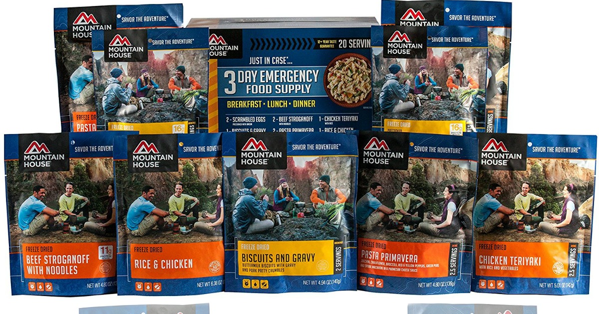 Amazon Mountain House 3Day Emergency Food Supply Kit Only 48 Shipped