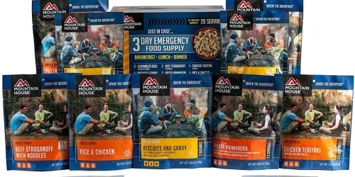Amazon: Mountain House 3-Day Emergency Food Supply Kit Only $48 Shipped & More