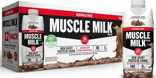 Muscle Milk Protein Shakes 12-Pack as Low as $10.98
