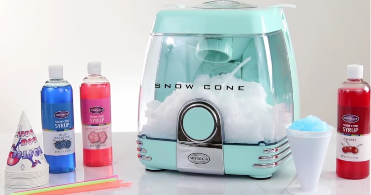 Kohl's Nostalgia Snow Cone, Cotton Candy & Ice Cream Makers Only 16.
