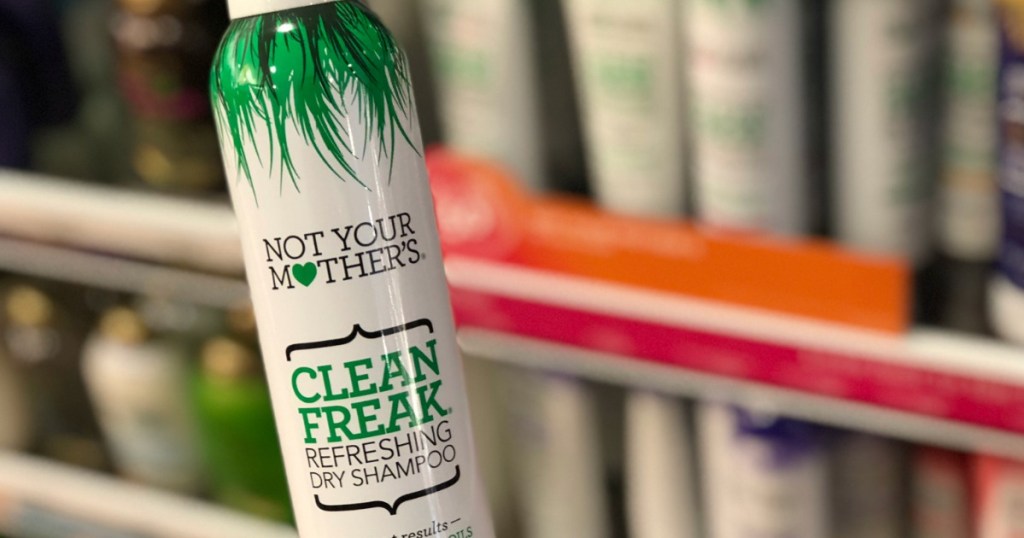 Not Your Mother's Clean Freak Dry Shampoo with blurry background