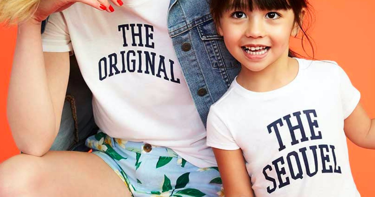 Mommy and me shirts old clearance navy